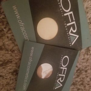 Highlighter and eyeshadow